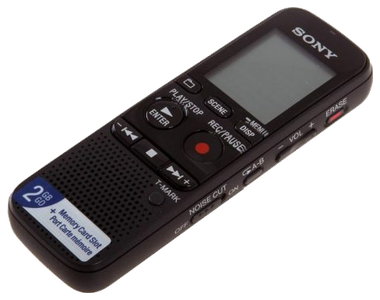 Gravador de áudio Sony ICD-PX312 para locação em Campinas